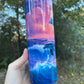 Dolphins sunset tumbler