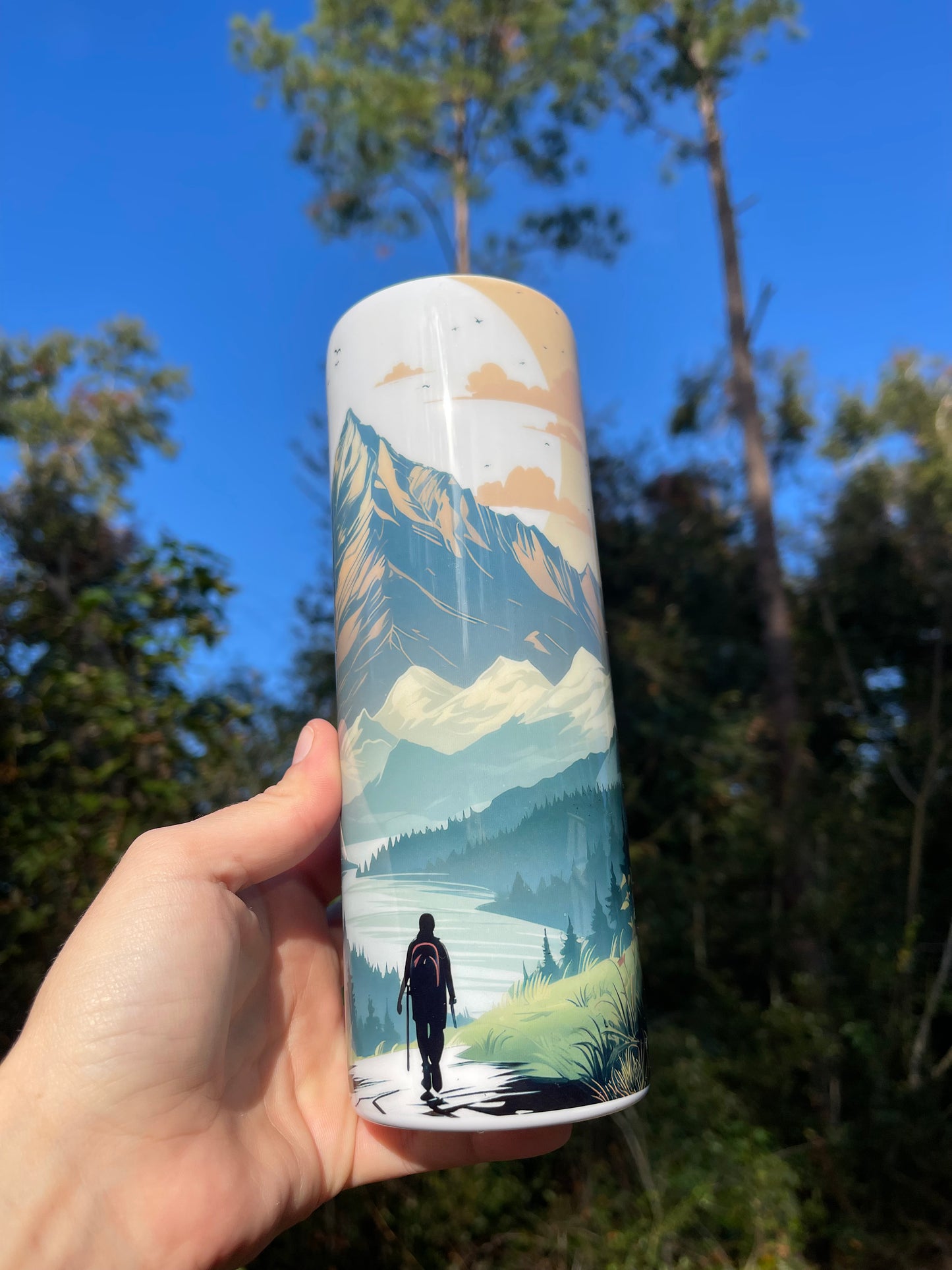 20oz Hiking Mountain Tumbler