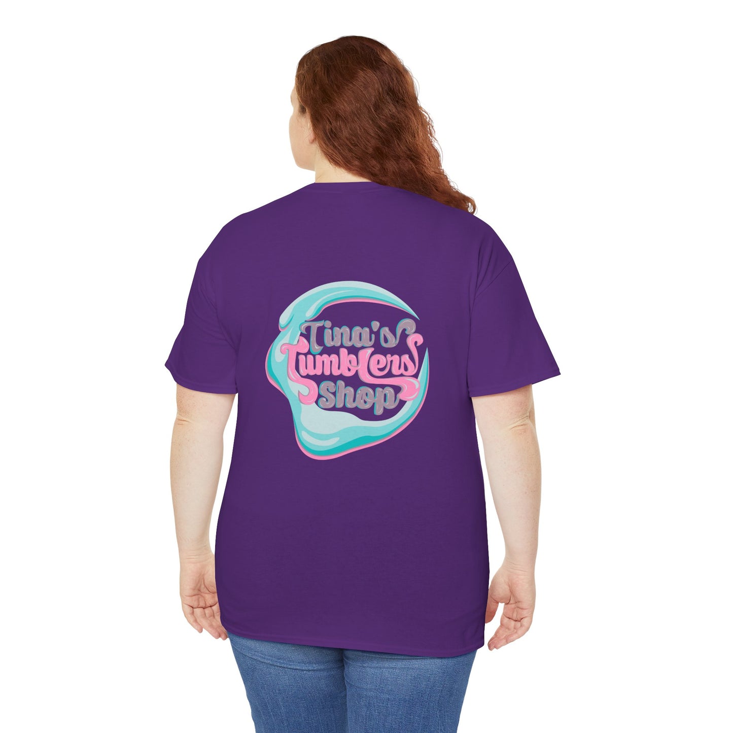 Peace, Love & Tumblers Tee WITH LOGO ON BACK - Unisex Cotton Shirt