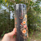 Floral wolf tumbler