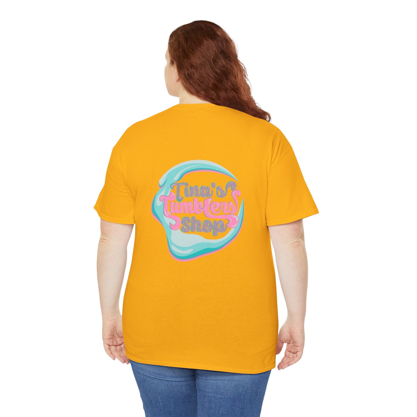 Peace, Love & Tumblers Tee WITH LOGO ON BACK - Unisex Cotton Shirt