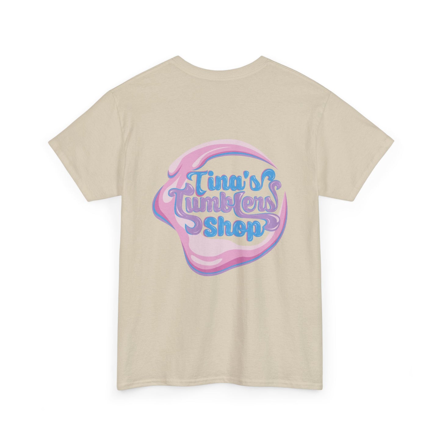 Tina's Tumblers Shop Logo ~ Whimsical Unisex Cotton Tee
