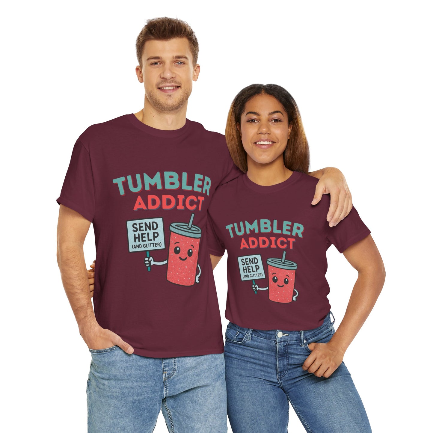 Tumbler Addict Tee, Unisex Cotton Tee