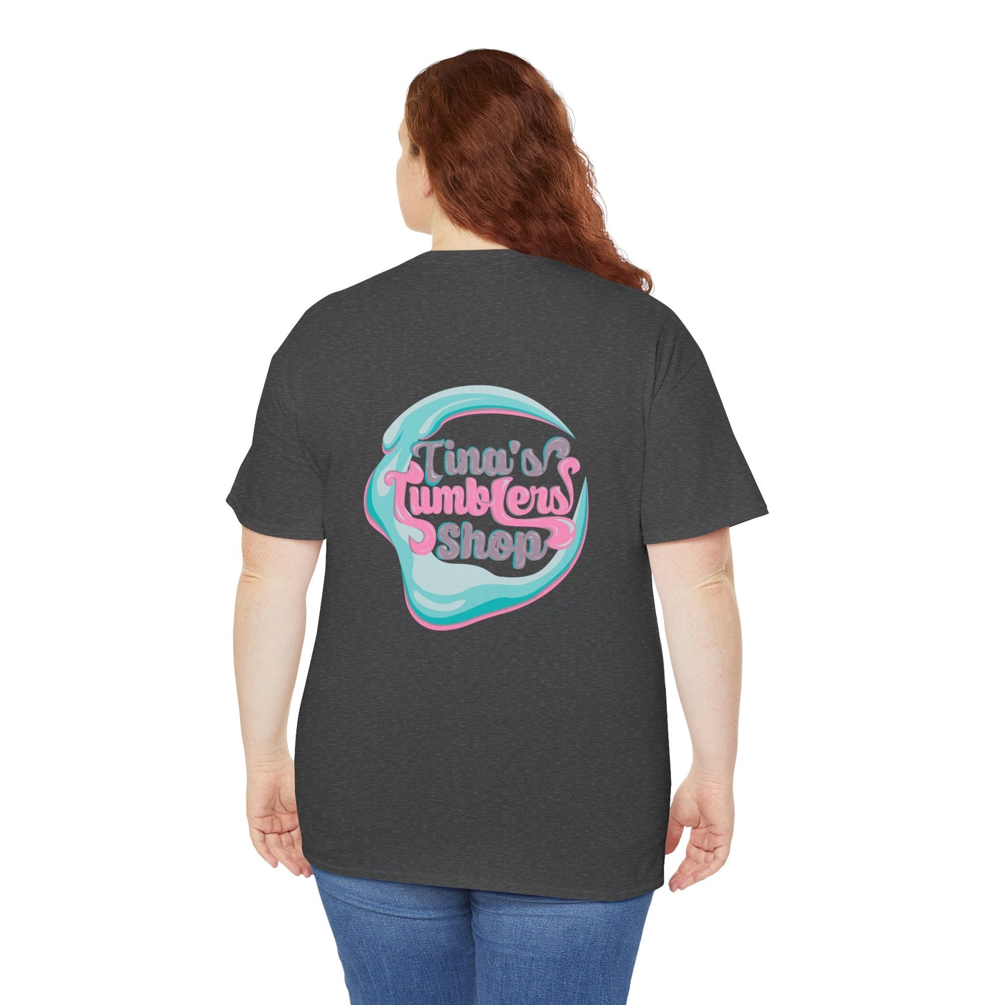 Peace, Love & Tumblers Tee WITH LOGO ON BACK - Unisex Cotton Shirt