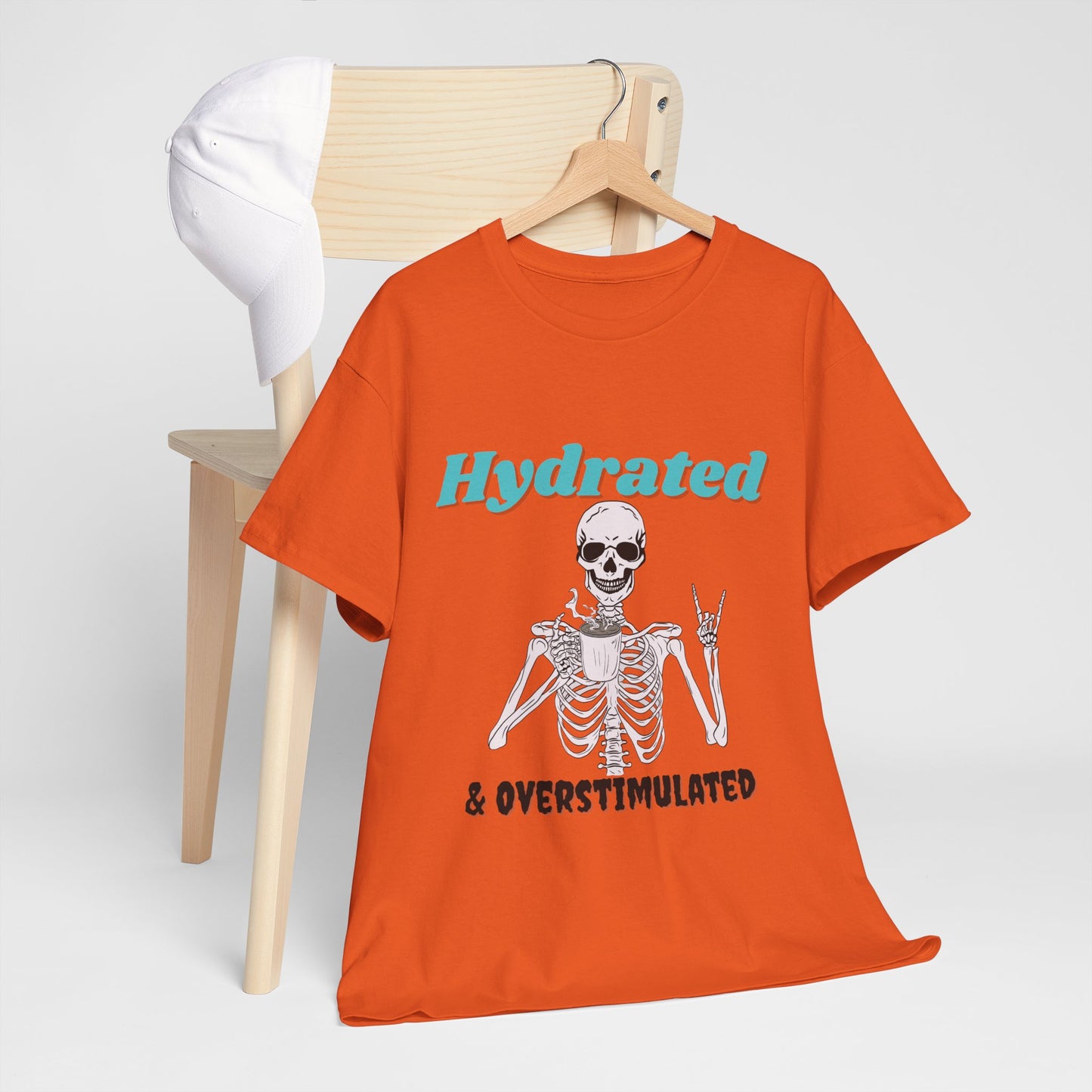 Hydrated & Overstimulated, Unisex Cotton Tee