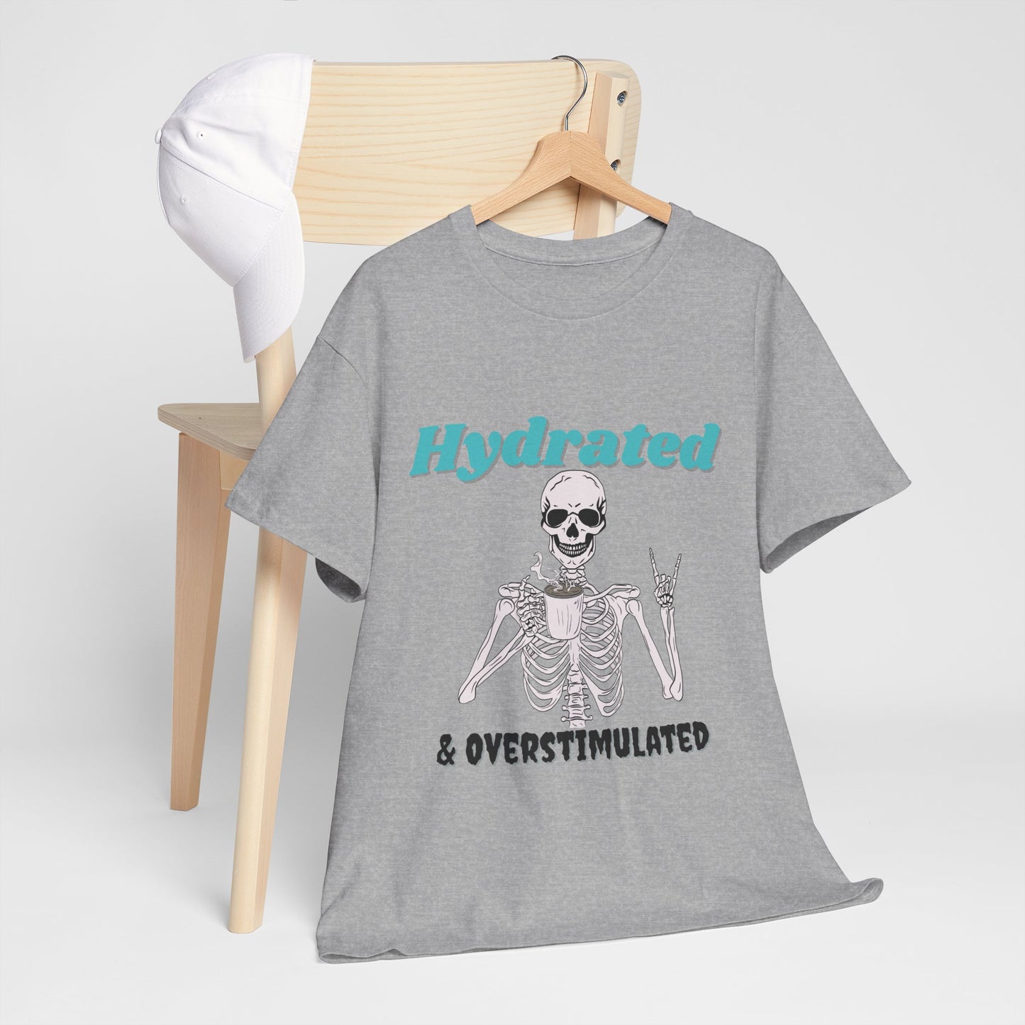 Hydrated & Overstimulated, Unisex Cotton Tee