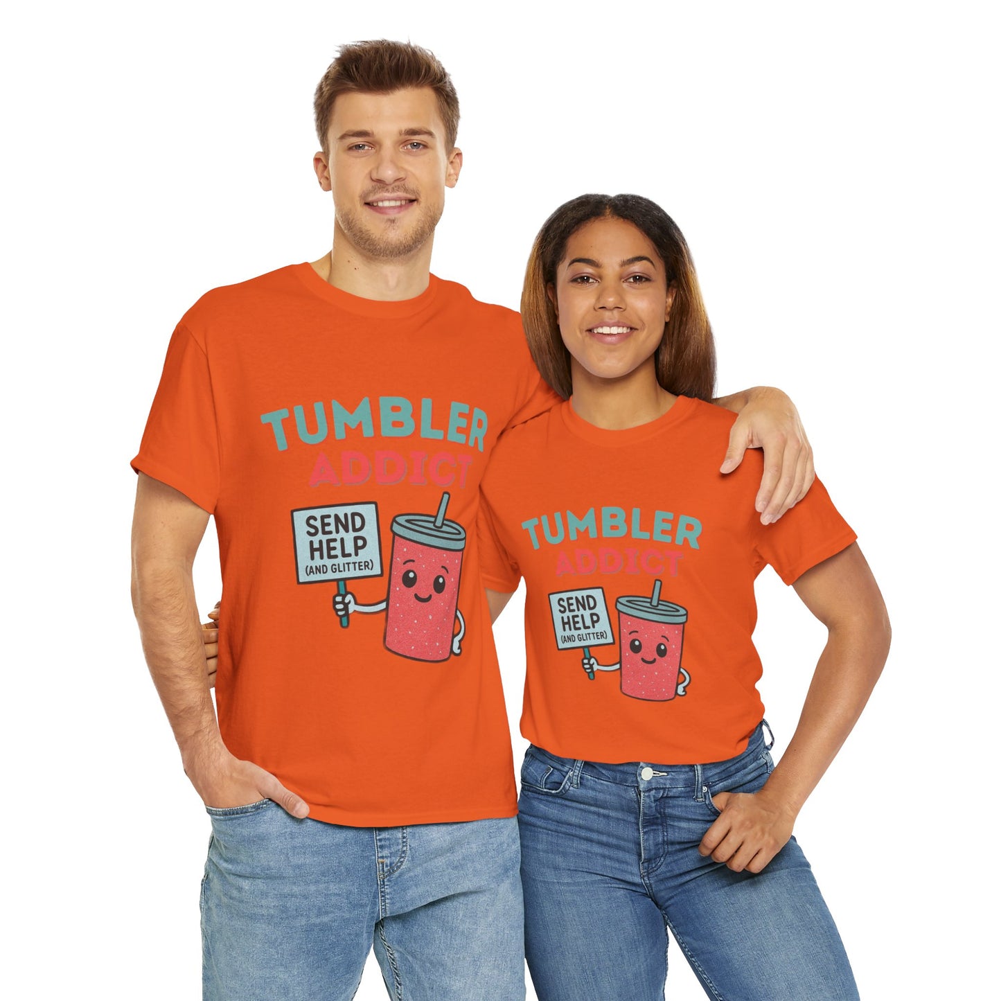 Tumbler Addict Tee, Unisex Cotton Tee
