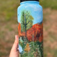 32oz Handpainted tumbler WAFFLE TICKET