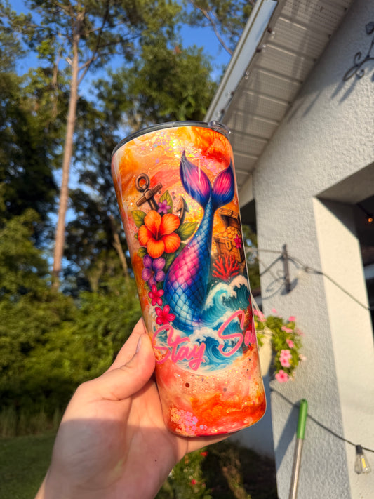 Mango Mermaid  32oz tapered