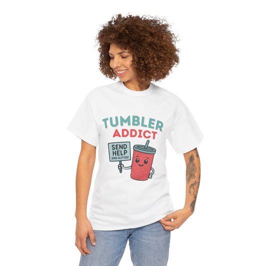 Tumbler Addict Tee, Unisex Cotton Tee