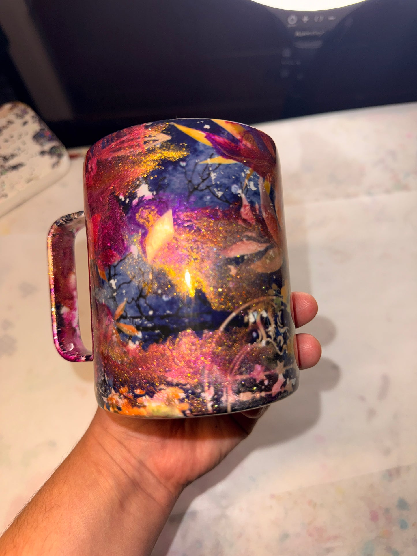 Painted Petals- 14oz mug