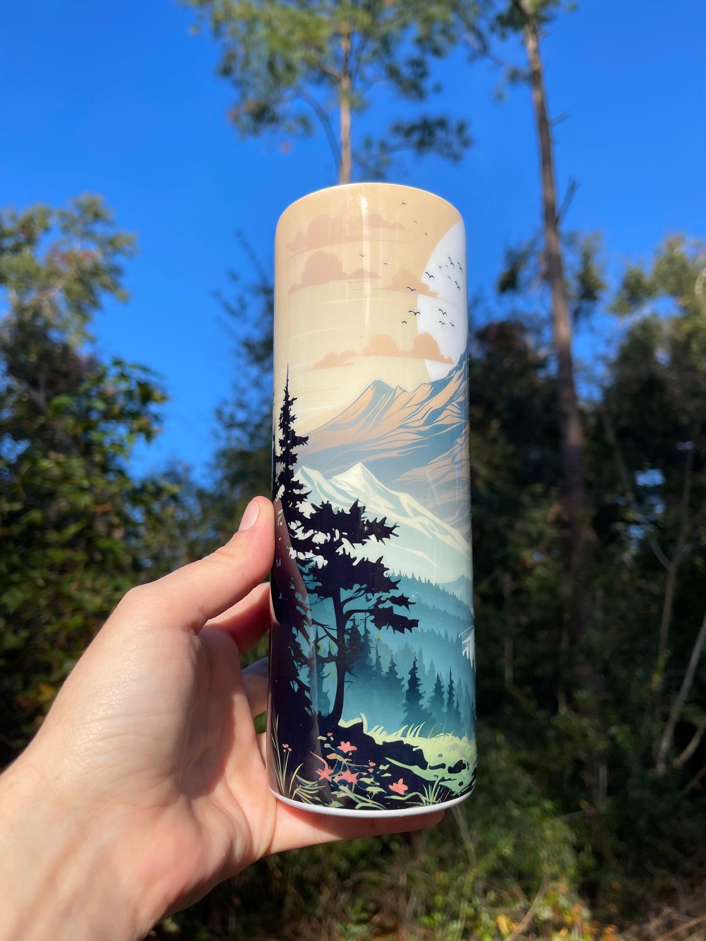 20oz Hiking Mountain Tumbler