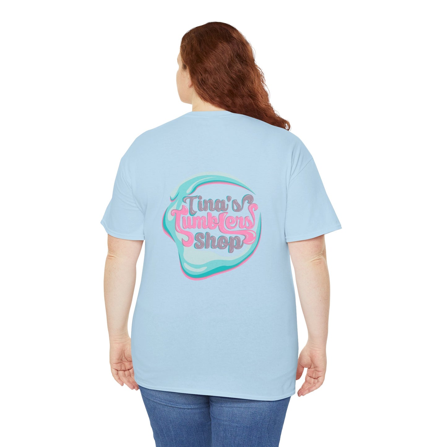 Peace, Love & Tumblers Tee WITH LOGO ON BACK - Unisex Cotton Shirt