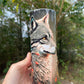 Floral wolf tumbler