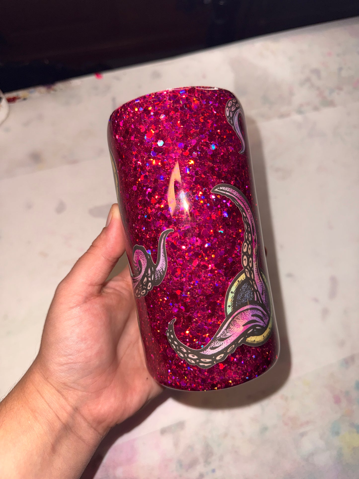 Krakens Kiss -12oz Douzie- tumbler and can koozie