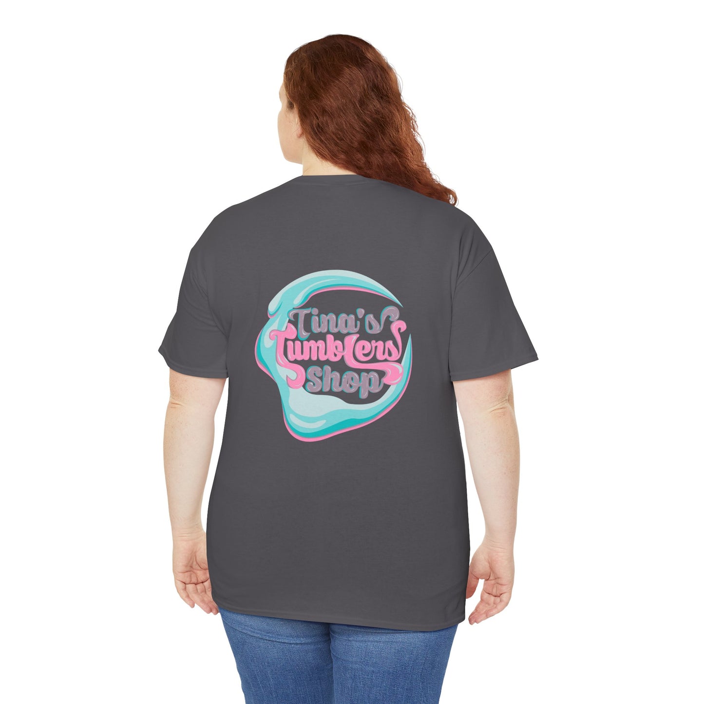 Peace, Love & Tumblers Tee WITH LOGO ON BACK - Unisex Cotton Shirt