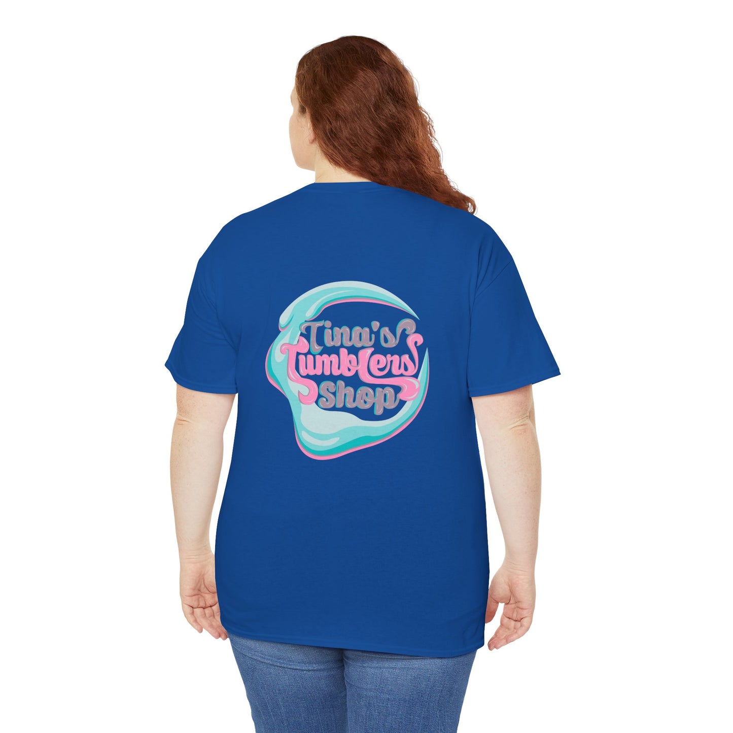 Peace, Love & Tumblers Tee WITH LOGO ON BACK - Unisex Cotton Shirt