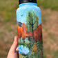 32oz Handpainted tumbler WAFFLE TICKET