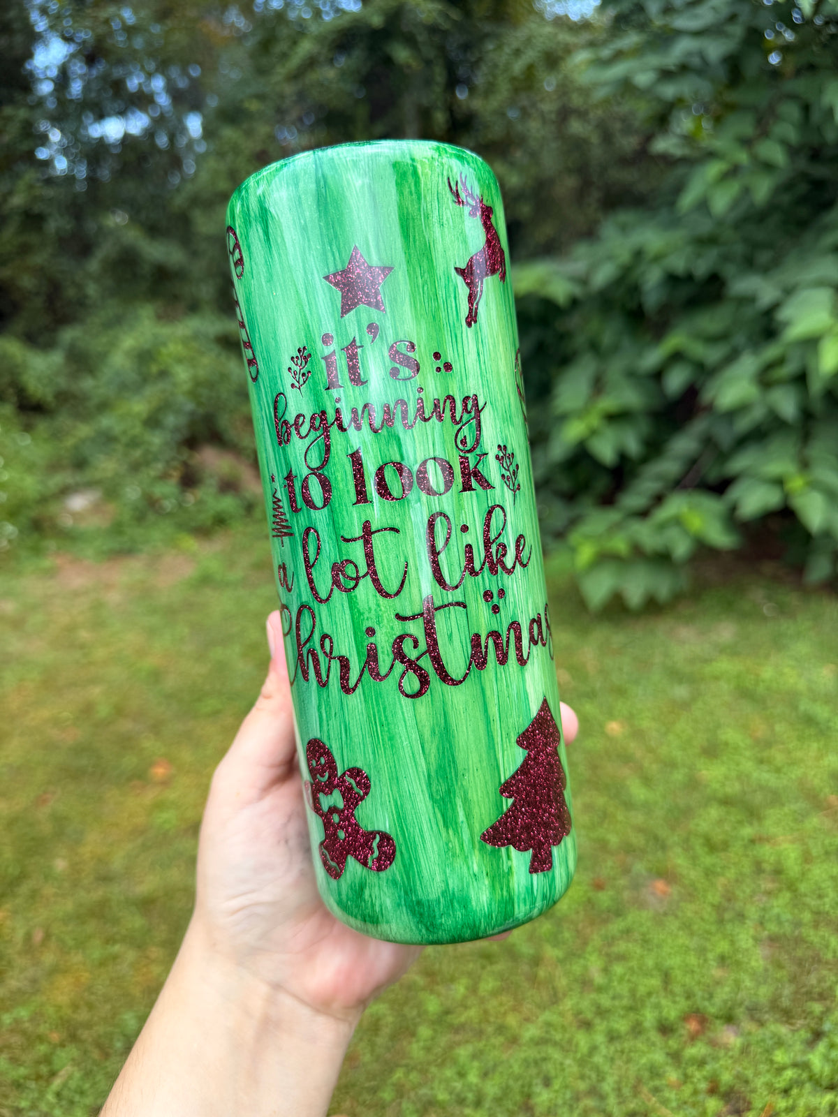 20oz Beginning to Look like Christmas PEEK a BOO