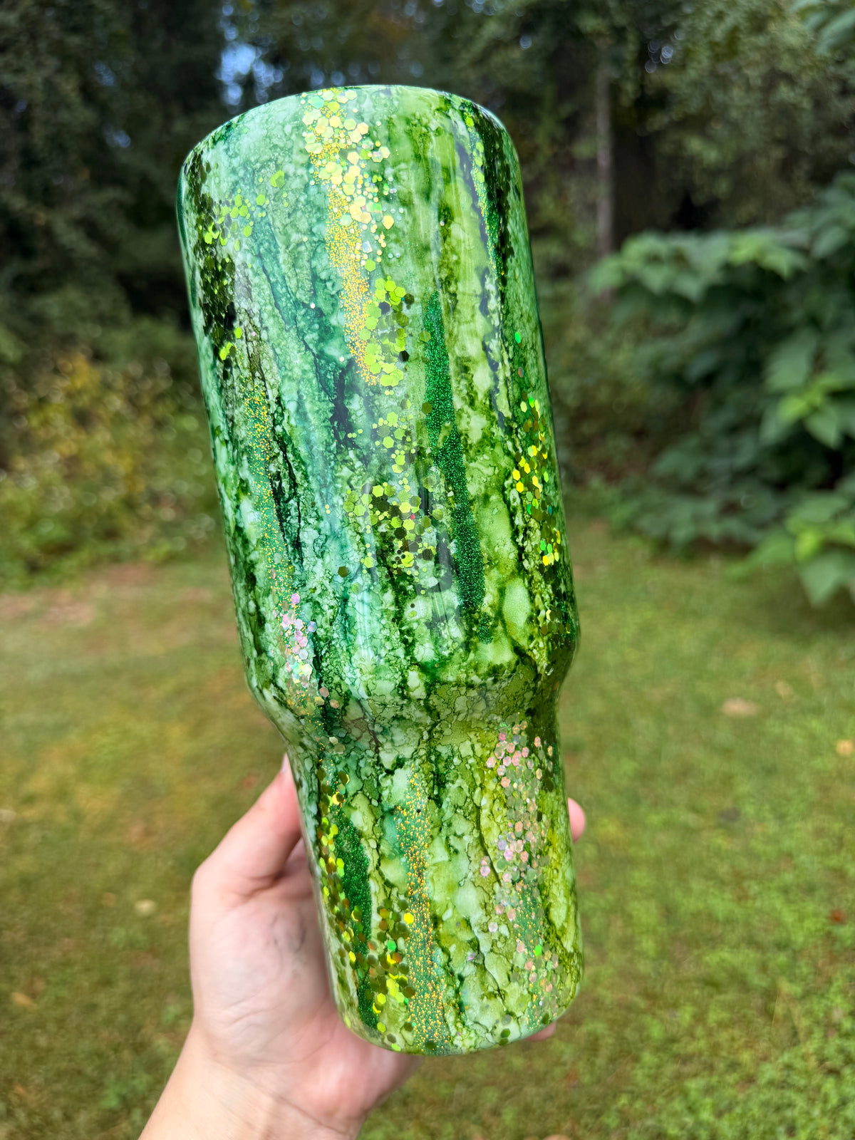 40oz Green Emerald Rain