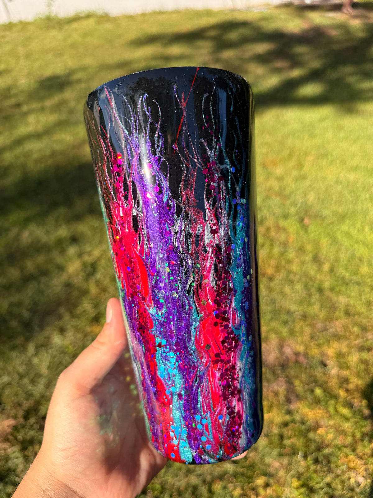 32oz Tapered Neon Rainbow