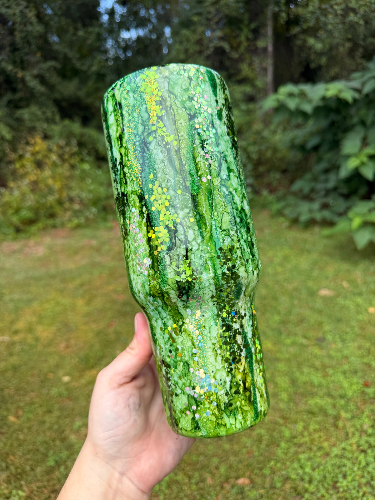 40oz Green Emerald Rain