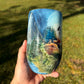 16oz Handpainted Sunset Mountains