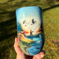 16oz Handpainted Sunset Mountains
