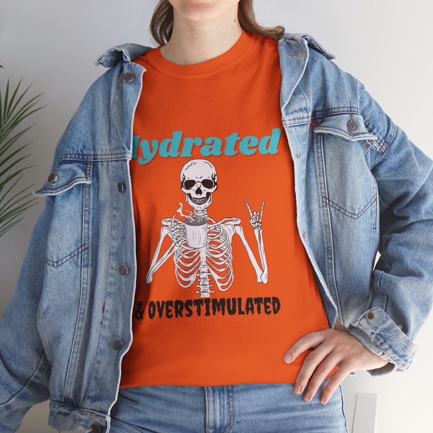 Hydrated & Overstimulated, Unisex Cotton Tee