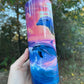 Dolphins sunset tumbler