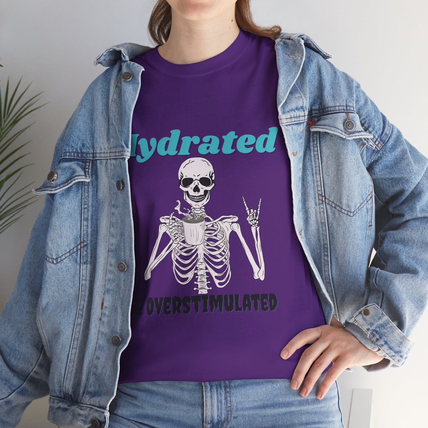 Hydrated & Overstimulated, Unisex Cotton Tee