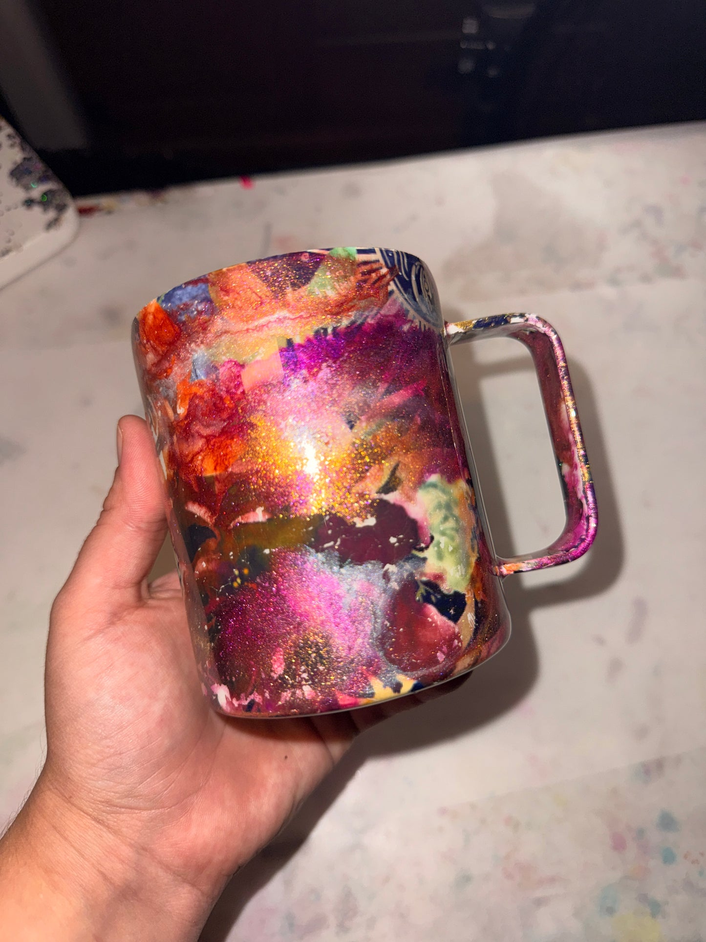 Painted Petals- 14oz mug