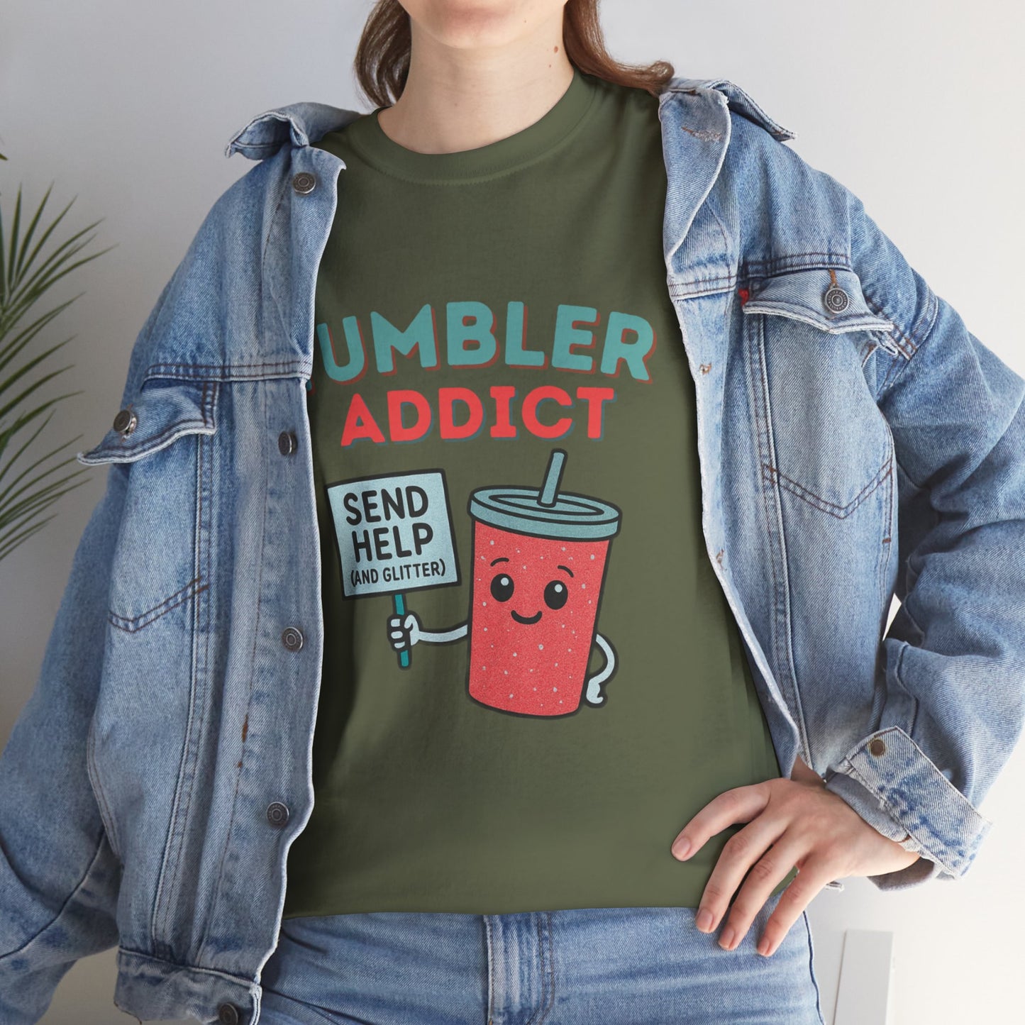 Tumbler Addict Tee, Unisex Cotton Tee