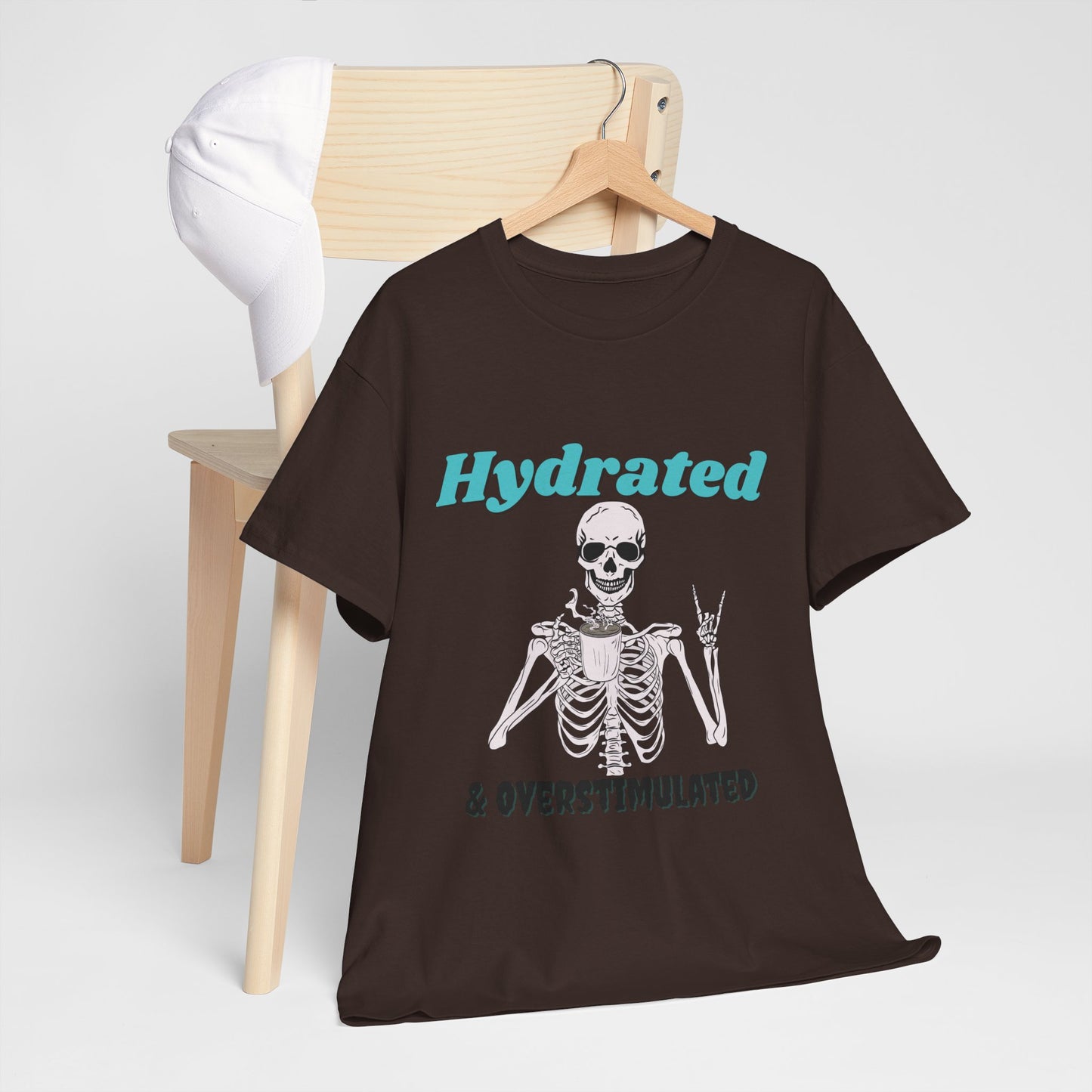 Hydrated & Overstimulated, Unisex Cotton Tee
