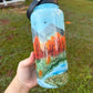 32oz Handpainted Fall scene