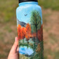 32oz Handpainted tumbler WAFFLE TICKET