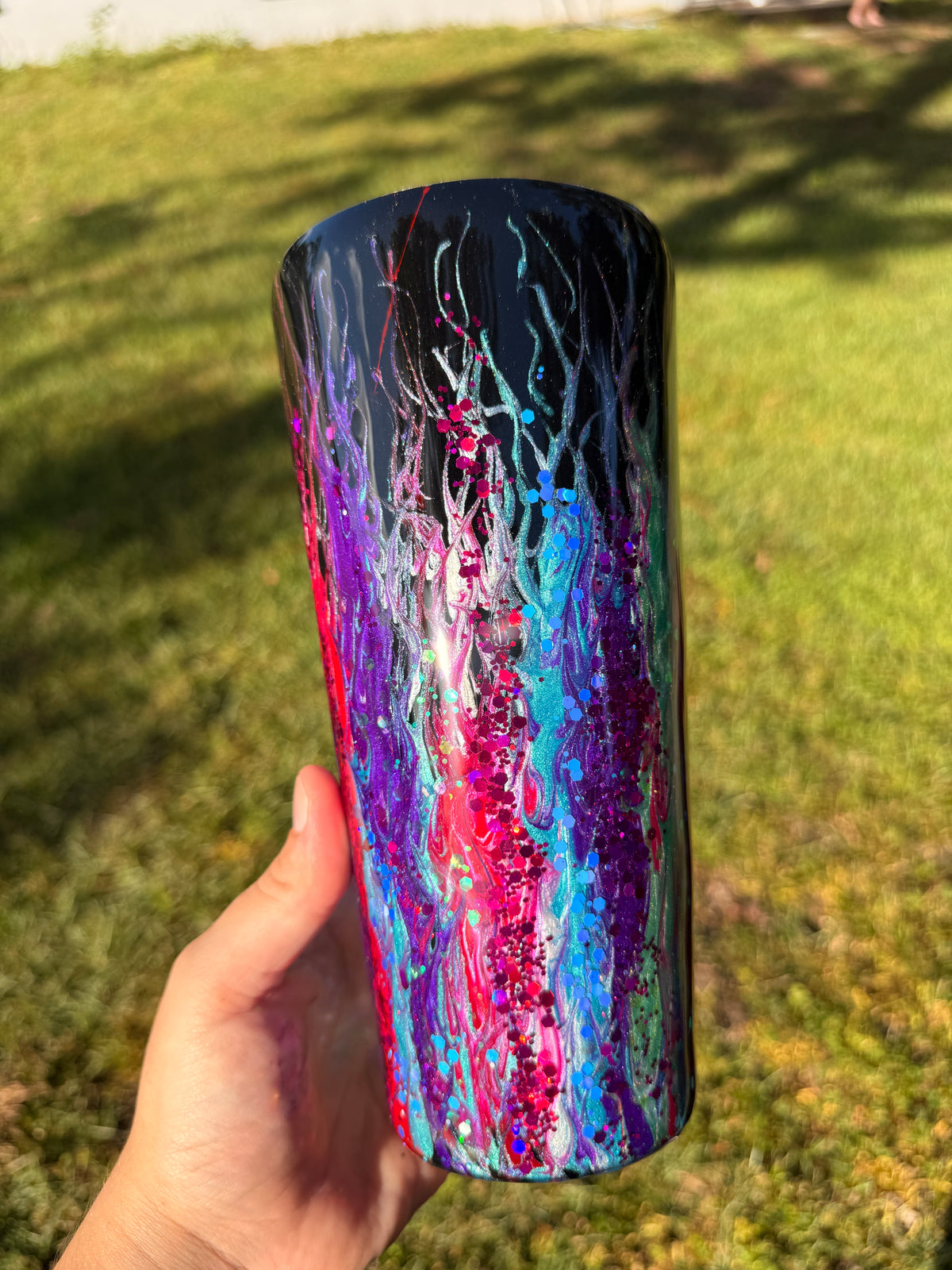 32oz Tapered Neon Rainbow