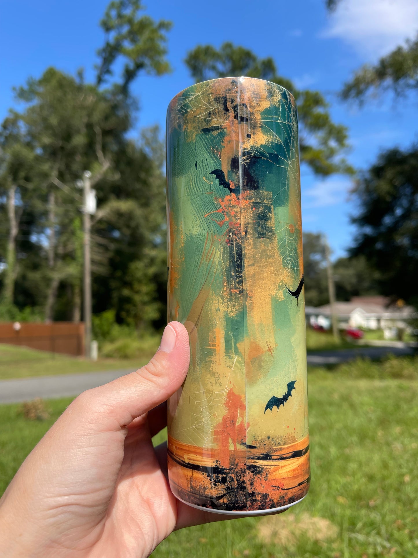 Black Cat & Full Moon 20oz tumbler