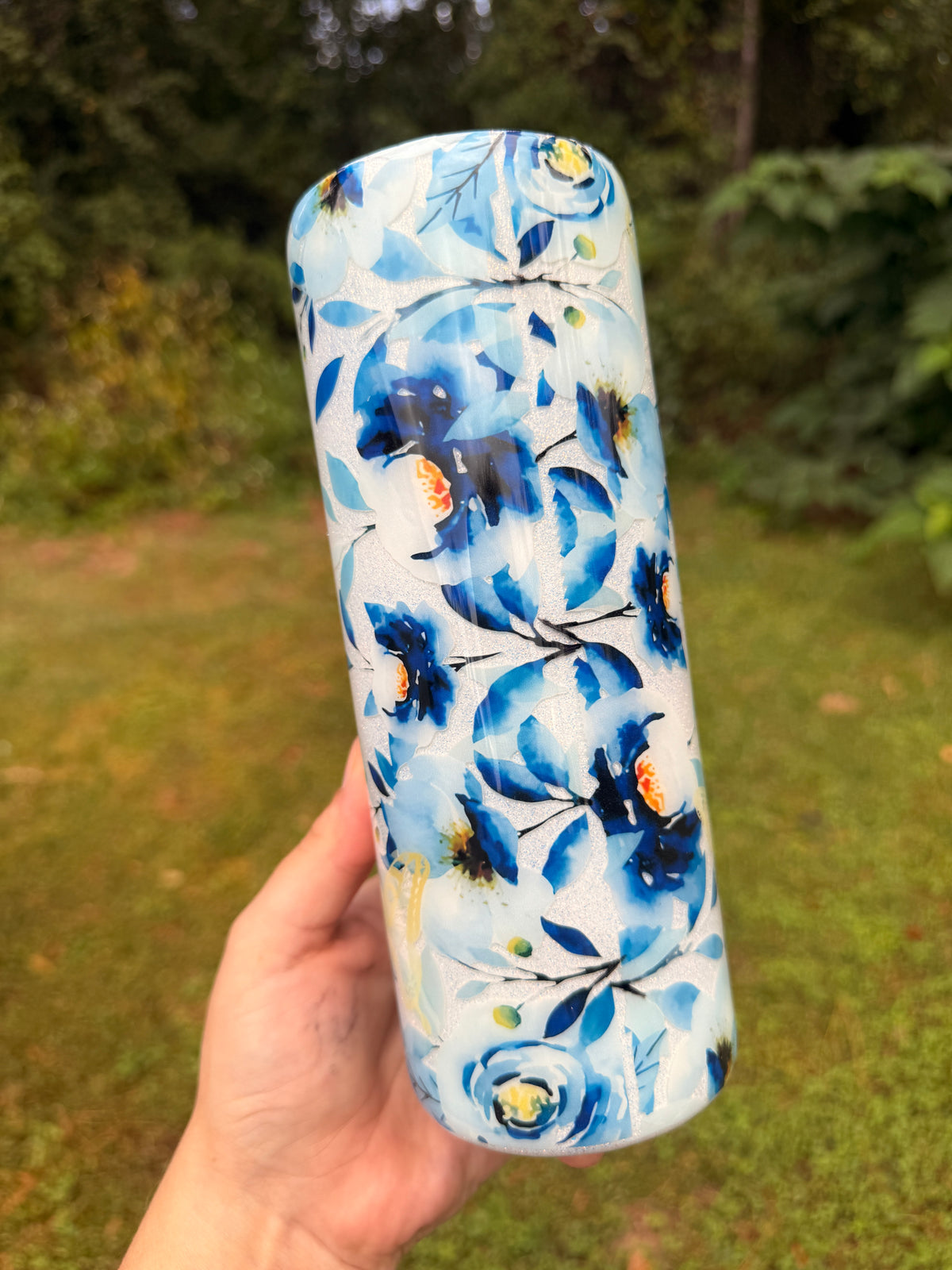 20oz Floral Glitter MAMA