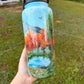 32oz Handpainted Fall scene