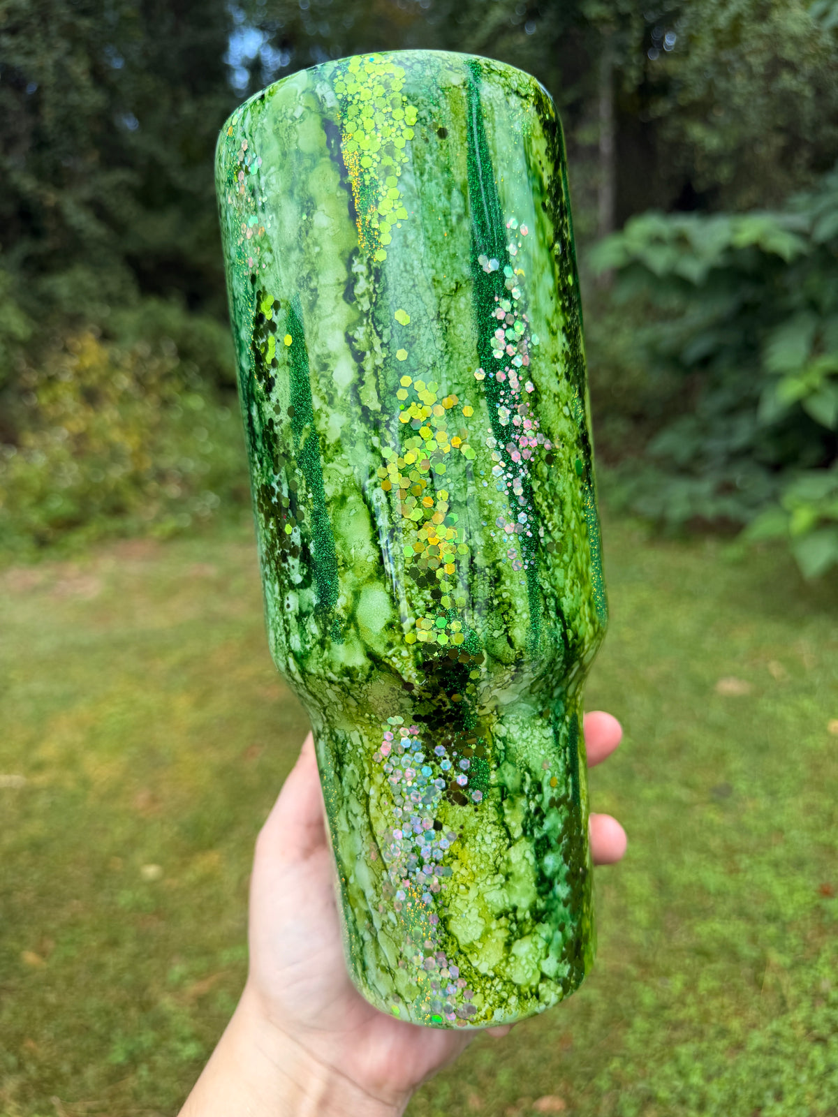 40oz Green Emerald Rain