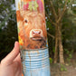 Cow in bucket floral tumbler