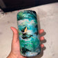 Sirens Treasure - glow in the dark. 12oz Slim Douzie- tumbler and can koozie