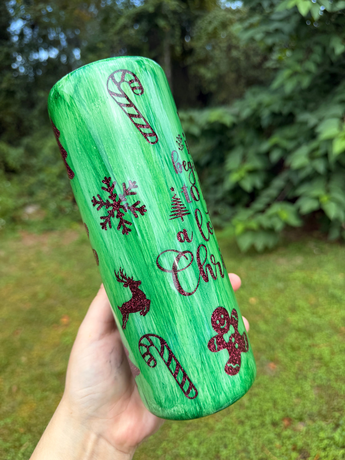 20oz Beginning to Look like Christmas PEEK a BOO