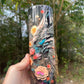 Floral wolf tumbler