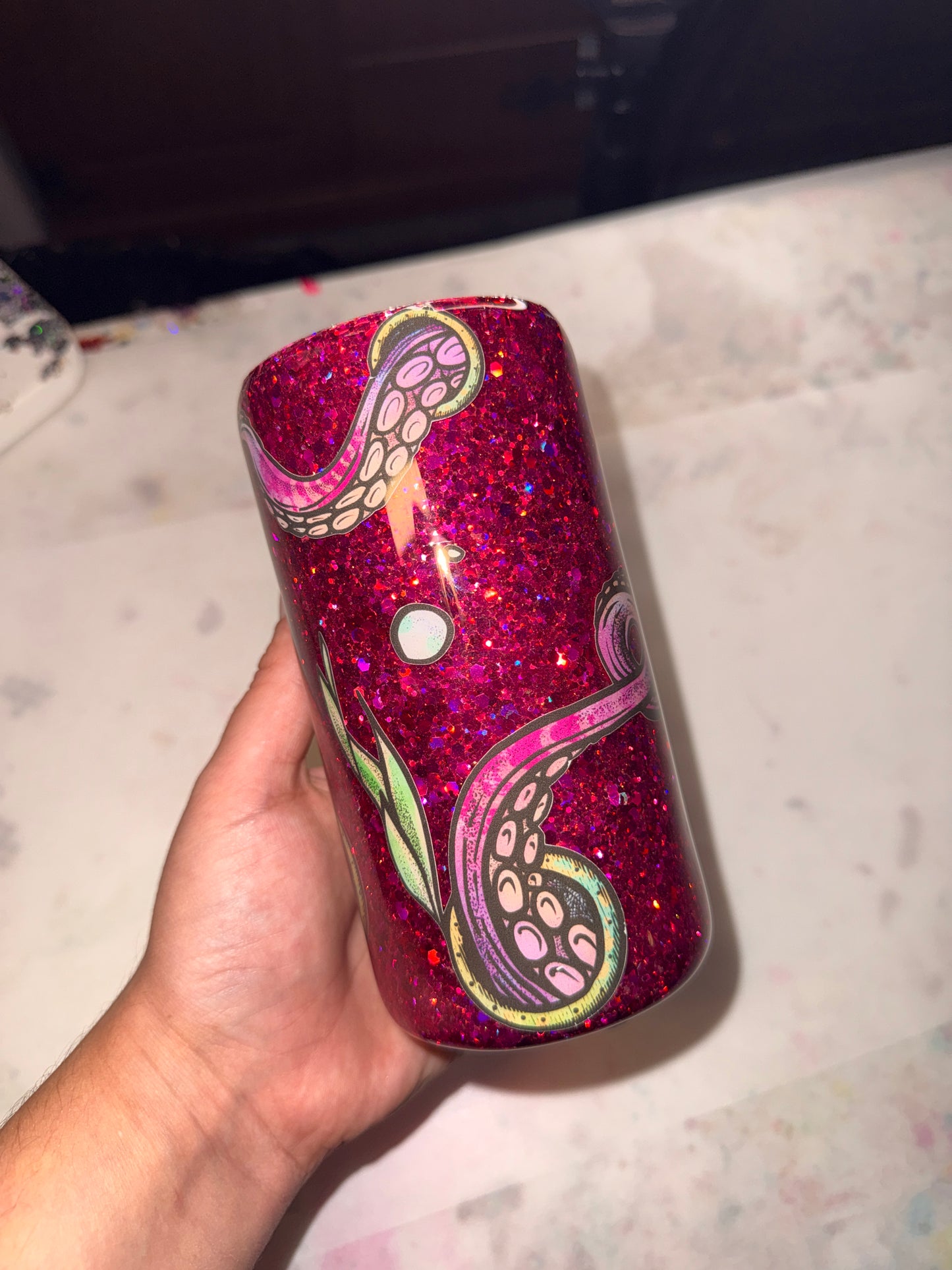 Krakens Kiss -12oz Douzie- tumbler and can koozie