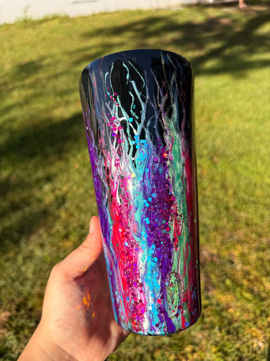 32oz Tapered Neon Rainbow