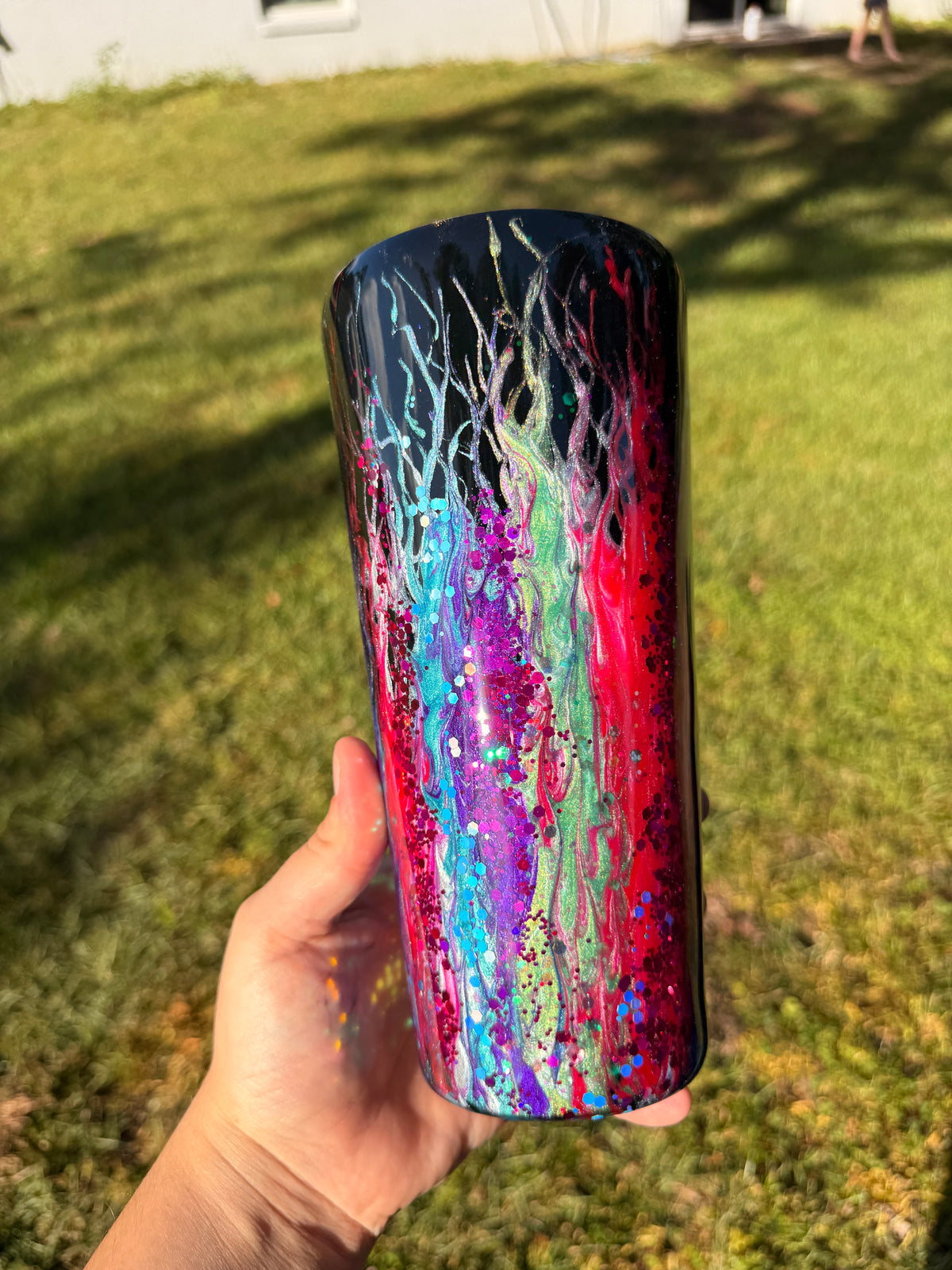 32oz Tapered Neon Rainbow