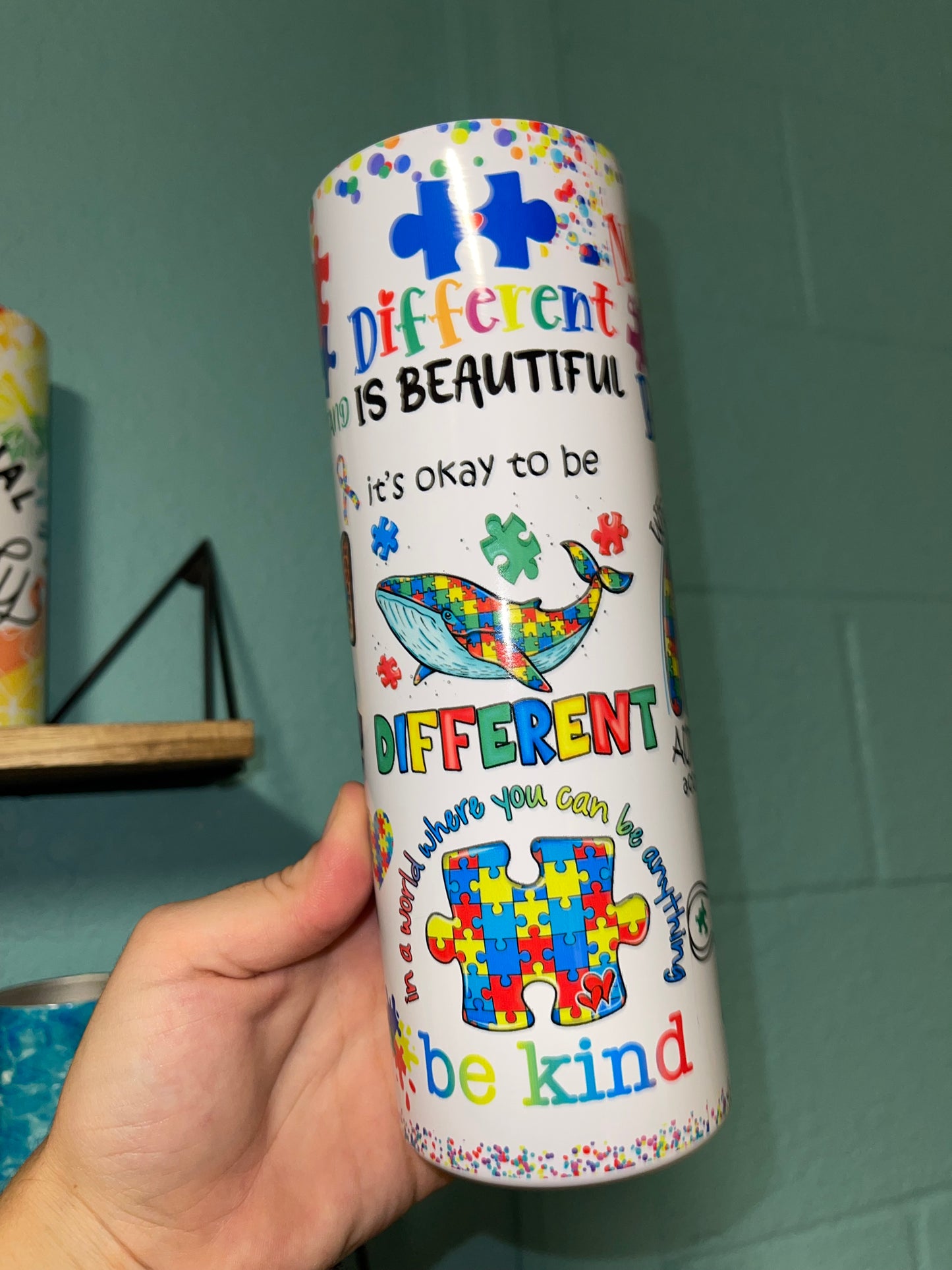 20oz  Autism  Awareness Tumbler