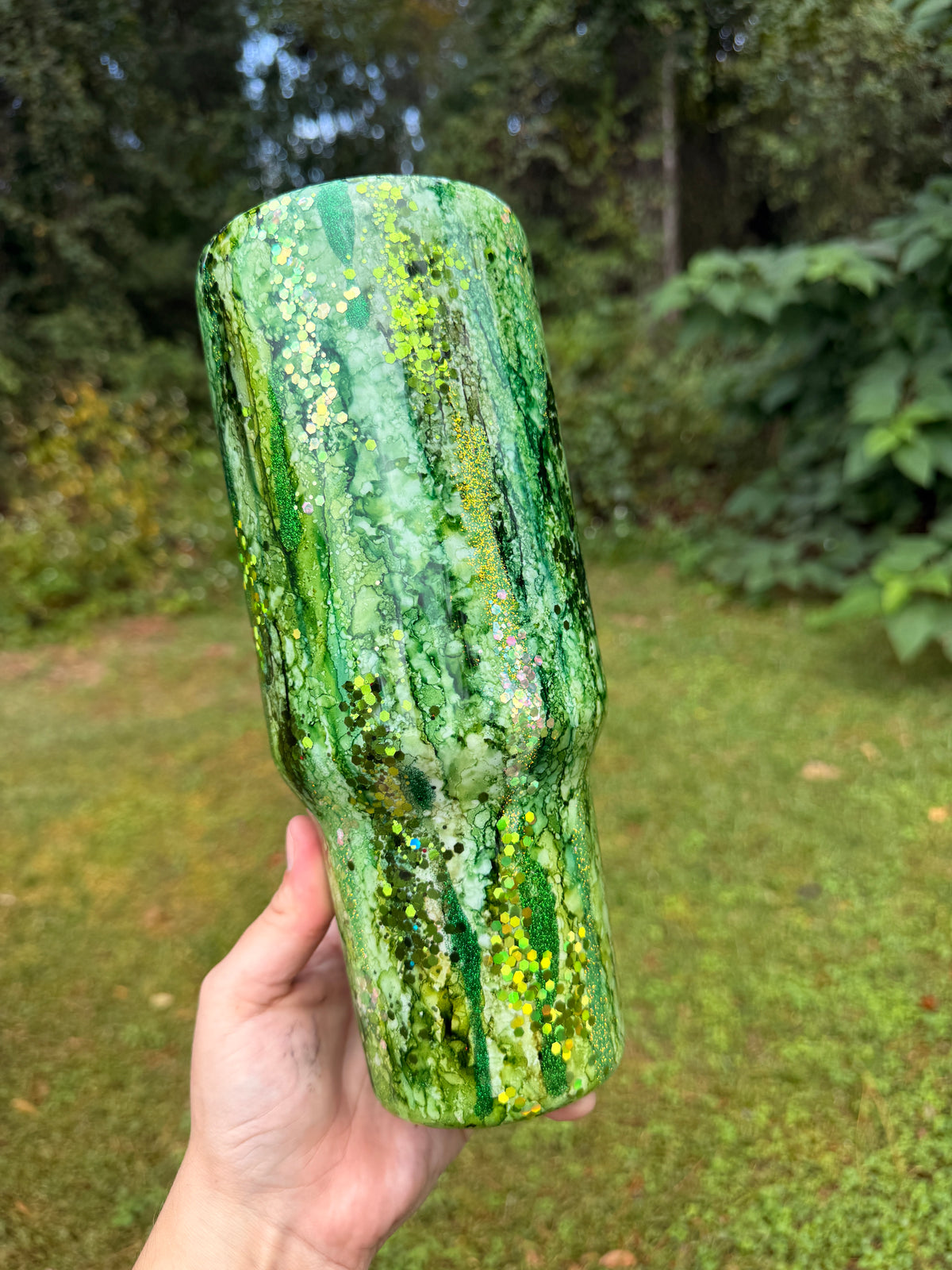 40oz Green Emerald Rain